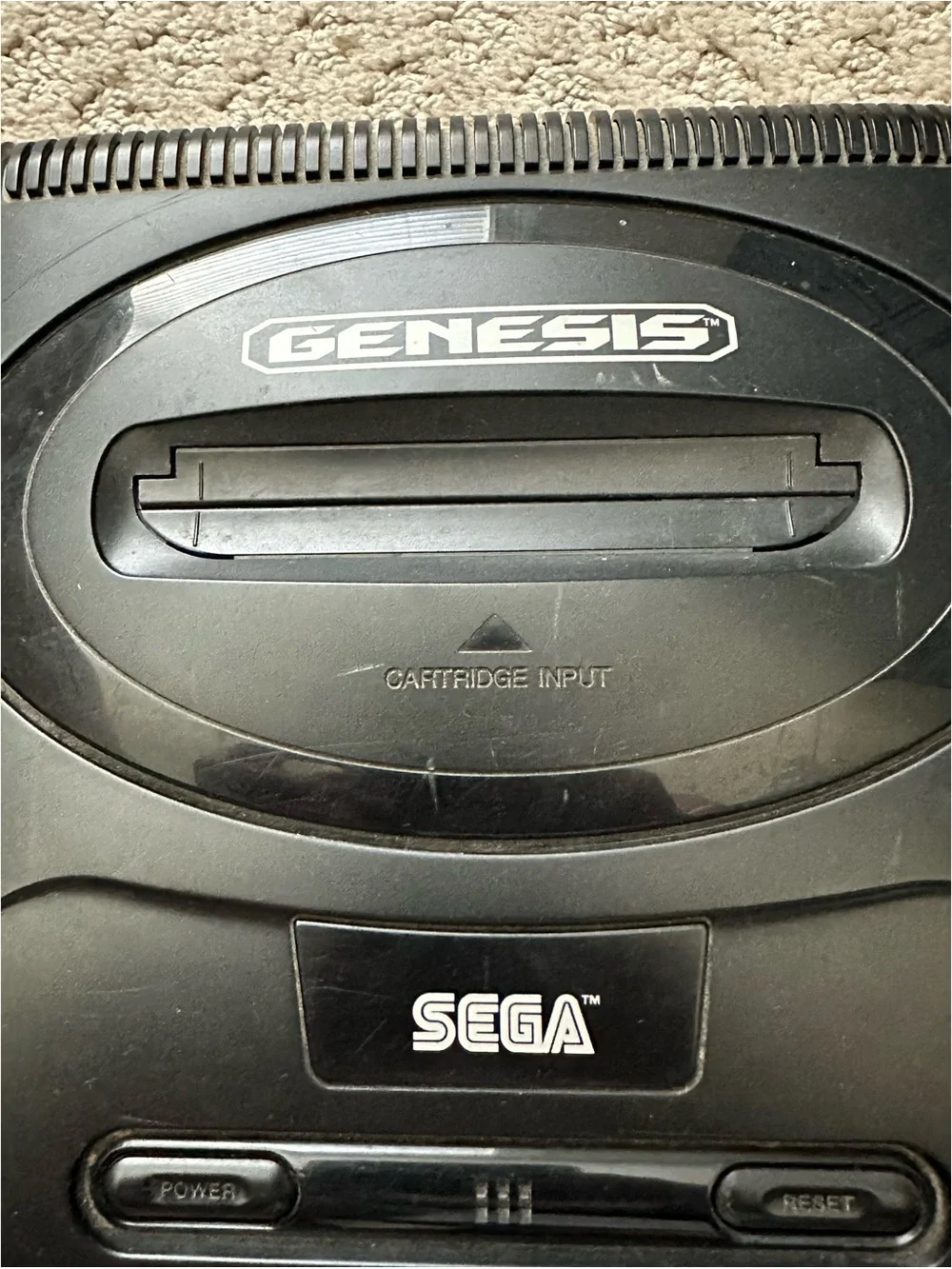 Sega Genesis Model 1 Console Model MK-1631 + King of the Monsters Game Untested
